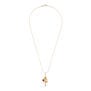 Ruby and pearl clown necklace by Ruby Jack